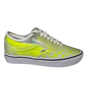 Vans Comfycush Slip Skool NWT yellow checkerboard women’s 8